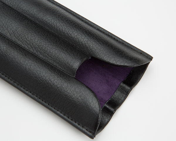 Wolf Cigar Case Blake 3 Piece Black Purple