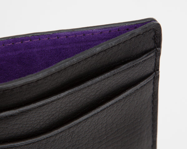 Wolf Credit Card Case Blake Black Purple