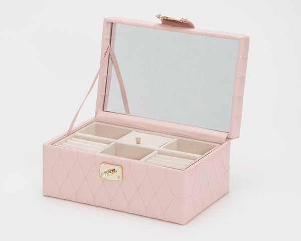 Wolf Jewellery Box Caroline Small Rose Quartz