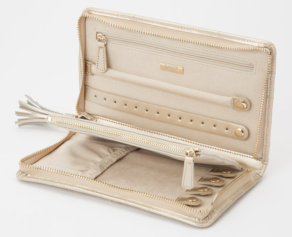 Wolf Jewellery Case Caroline Portfolio Champagne