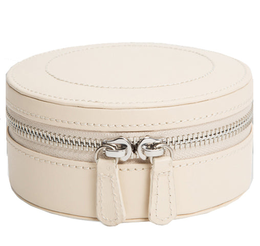 Wolf Jewellery Case Sophia Mini Zip Ivory 392353