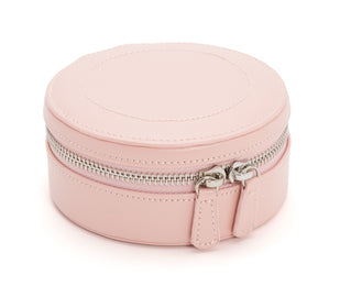 WOLF Jewellery Case Sophia Mini Zip Rose Quartz