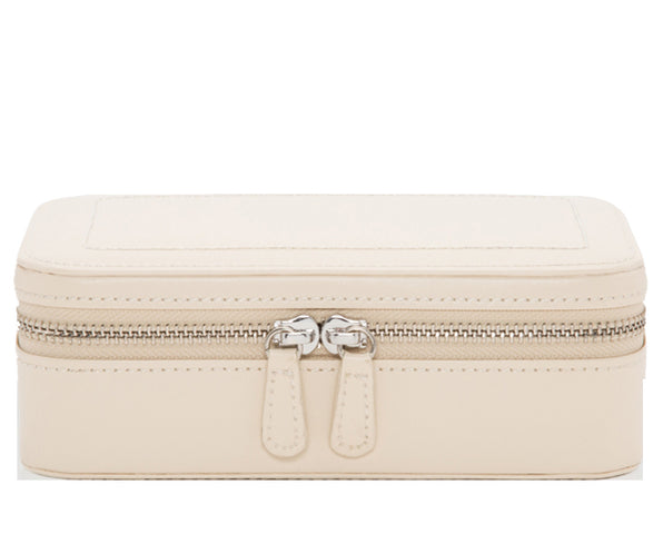 Wolf Jewellery Case Sophia Zip Ivory 392253