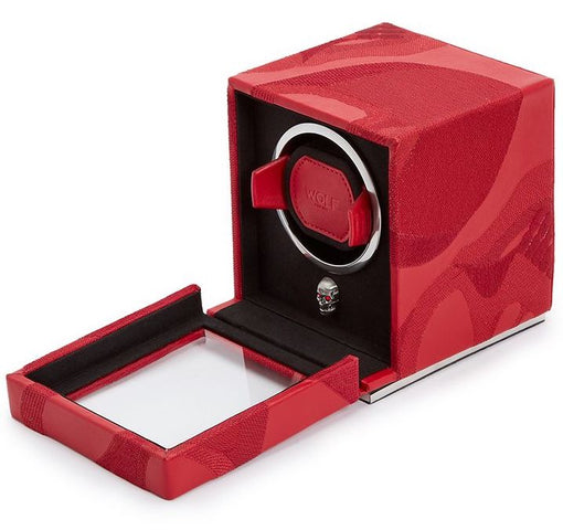 Wolf Watch Winder Memento Mori Cub Red 493172