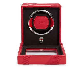 WOLF Watch Winder Cub Memento Mori Red