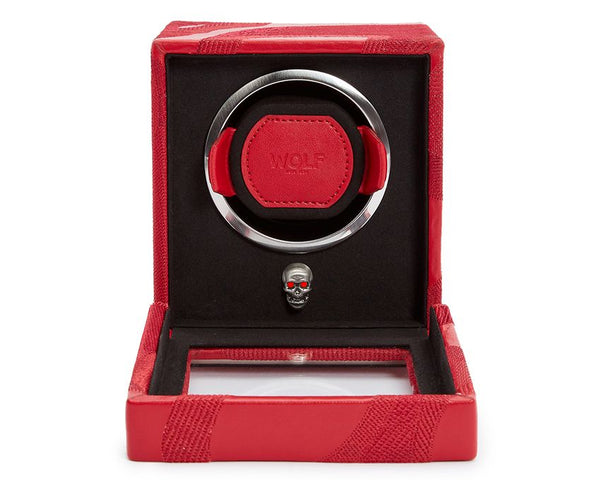 WOLF Watch Winder Cub Memento Mori Red