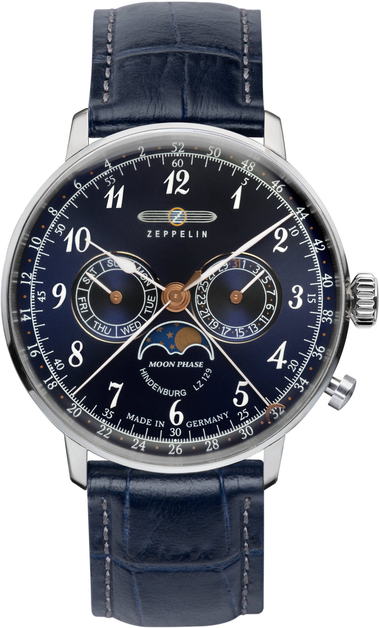 Zeppelin Watch LZ129 Hindenburg Moonphase Mens